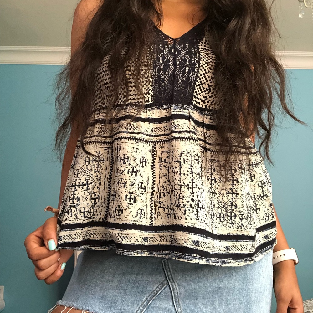 Lucky Brand boho sleeveless tank top